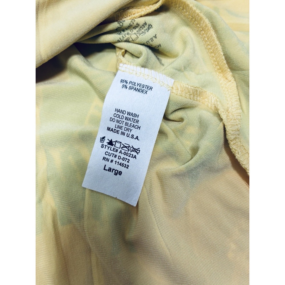Vintage Y2k 90's Charlotte Russe‎ Women Yellow Halter Top Large Tropical Flowy - Picture 7 of 14